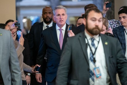 Speaker House Kevin Mccarthy Responds Question Editorial Stock Photo ...