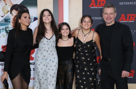 Luciana Barroso Matt Damon Daughters Editorial Stock Photo - Stock