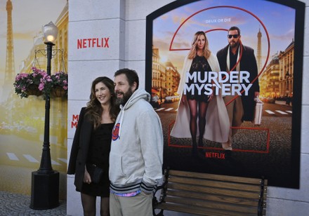 Cast Member Adam Sandler His Wife Editorial Stock Photo - Stock Image