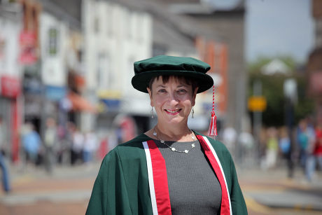 Claire Curtis-Thomas receiving an honorary fellowship degree from Swansea Metropolitan University at the Grand Theatre in Swansea, south Wales, Britain - 13 Jul 2011