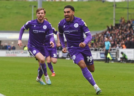 Jamie Reid Stevenage Celebrates Scoring 11 Editorial Stock Photo ...