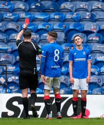 Referee Greg Souter Shows Second Yellow Editorial Stock Photo - Stock ...