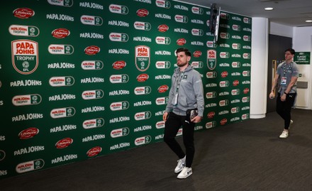 Plymouth Argyle Players Arrive Game Editorial Stock Photo - Stock Image