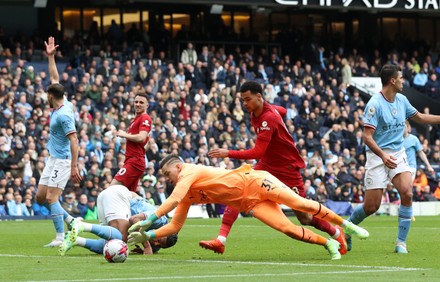 Manchester City Goalkeeper Ederson Saves Feet Editorial Stock Photo