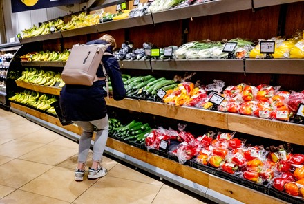 __COUNT__ A customer shopping in the jumbo supermarket, Rotterdam ...