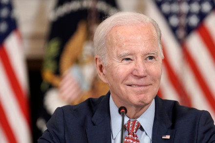 Us President Joe Biden Meets Members Editorial Stock Photo - Stock ...