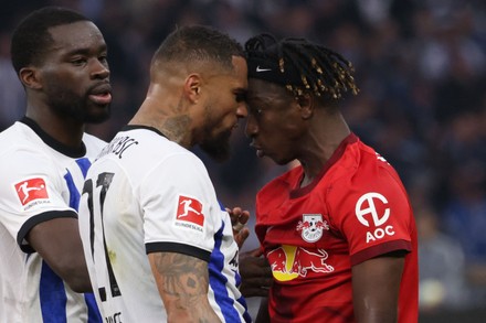 Herthas Kevin Prince Boateng 2l Interacts Editorial Stock Photo - Stock