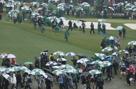 Patrons Leave Course After Play Suspended Editorial Stock Photo   Stock