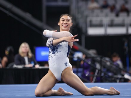 Cals Mya Lauzon Competes On Floor Editorial Stock Photo - Stock Image 