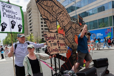 Climate Change Demonstrators Stage World Bank Editorial Stock Photo ...