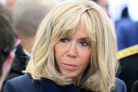 Brigitte Macron French First Lady Brigitte Editorial Stock Photo ...