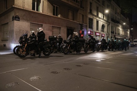 Police Officers Repression Violent Action Motorised Editorial Stock ...