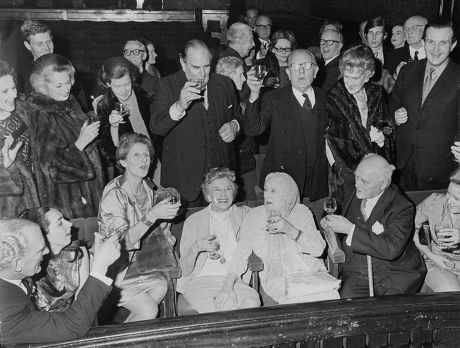 Actress Gladys Cooper 80 Today At St Martins Theatre With Family And Friends.