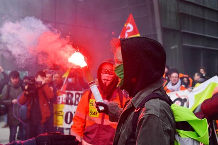 Unionists Protesters Stage Action Headquarters Paneuropean Editorial ...