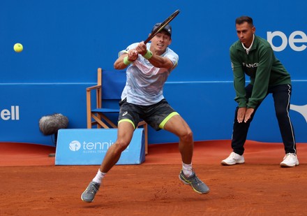 Barcelona Spain Tsitsipas Vs De Minaur Editorial Stock Photo - Stock ...