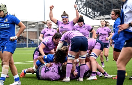 Scotland Women Vs Italy Women Scotlands Editorial Stock Photo - Stock
