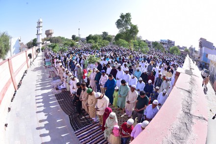 Indian Muslims Offer Eid Alfitr Prayer Editorial Stock Photo - Stock