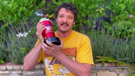 Pedro Pascal Wore a Vintage Lakers Tee to Accept His MTV Movie