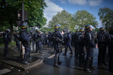 Paris France 20230501 Major Mobilisation 1st Editorial Stock Photo ...