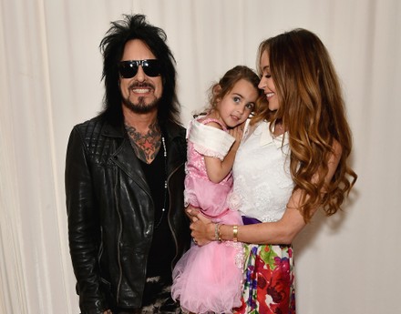 Exclusive Nikki Sixx Ruby Sixx Courtney Editorial Stock Photo - Stock