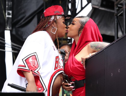 Da Brat and Her Baby-to-Be Perform at Lovers & Friends Music Festival