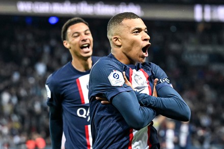 Kylian Mbappe Hugo Ekitike Celebrate Goal Editorial Stock Photo - Stock ...