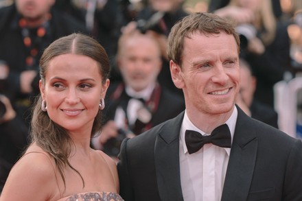 Cannes, France. 21st May, 2023. Alicia Vikander and Michael Fassbender  attending the Firebrand (Le Jeu De La Reine) Premiere as part of the 76th  Cannes Film Festival in Cannes, France on May