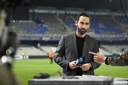 Auxerre, France. 21st May, 2023. Thierry Henry, consultant for  Prime  Video channel during the Ligue 1 Uber Eats football (soccer) match between  AJ Auxerre (AJA) and Paris Saint Germain (PSG) on