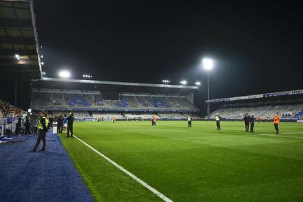 Auxerre, France. 21st May, 2023. Thierry Henry, consultant for  Prime  Video channel during the Ligue 1 Uber Eats football (soccer) match between  AJ Auxerre (AJA) and Paris Saint Germain (PSG) on