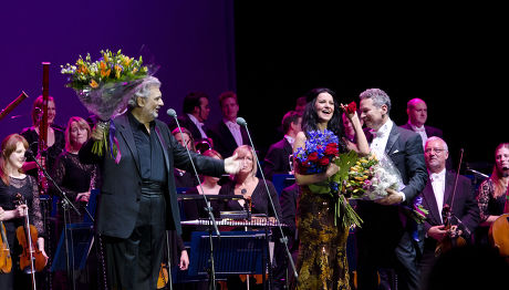 Placido Domingo and Angela Gheorghiu in concert at the O2 Arena, London, Britain - 29 Jul 2011
