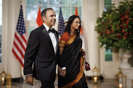 Secretary of State Antony Blinken and his wife Evan Ryan, arrive for the  State Dinner with President Joe Biden and India's Prime Minister Narendra  Modi at the White House, Thursday, June 22