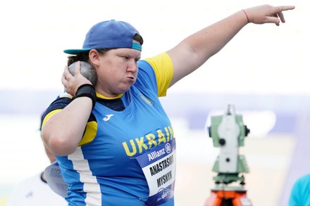 Anastasia Mysnyk Ukraine Womens Shot Put 新闻传媒库存照片- 库存