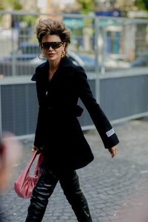 Street Style Lisa Rinna Arriving Patou Editorial Stock Photo - Stock Image