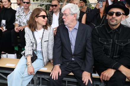 Paris, France. July 4, 2023. Charlotte Casiraghi, Kendrick Lamar and  Vanessa Paradis attends the Chanel Haute couture Fall/Winter 2023/2024 show  as part of Paris Fashion Week in Paris, France on July 4