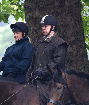 Prince Andrew riding at Windsor, UK - 14 Jul  2023 Redaktionelt stock-billede
