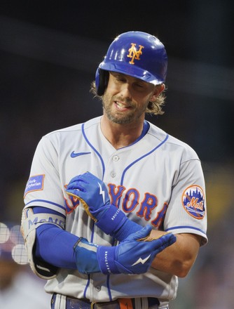 This is a 2023 photo of Jeff McNeil of the New York Mets baseball