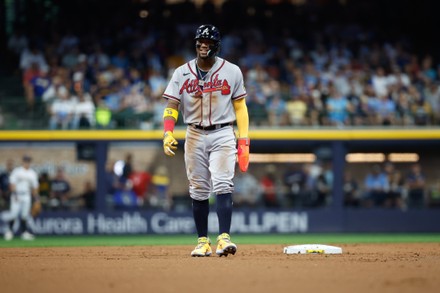 Atlanta Braves right fielder Ronald Acuna Jr. (13) wears a