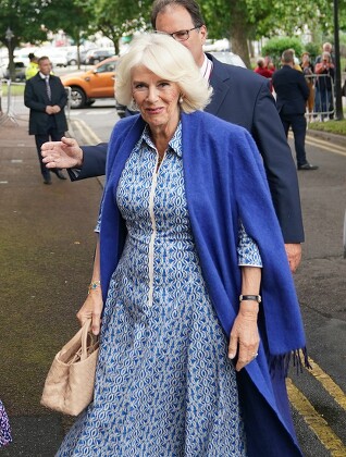 Queen Camilla visit to Norfolk, UK - 24 Jul 2023 Redaktionelt stock-billede