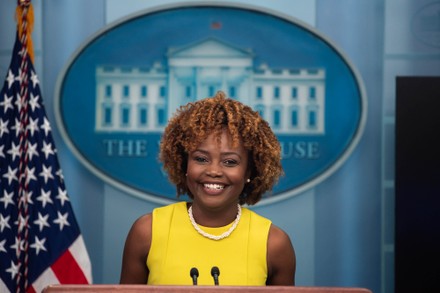 White House Press Briefing, Washington, D.C., USA - 27 Jul 2023 Redaktionelt stock-billede