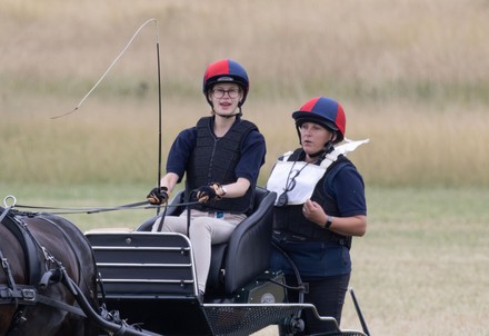 Exclusive - Lady Louise Mountbatten Windsor competes in the Marathon Section of the Carriage driving Trials at Windsor, UK - 30 Jul 2023 Redakční Stock snímek