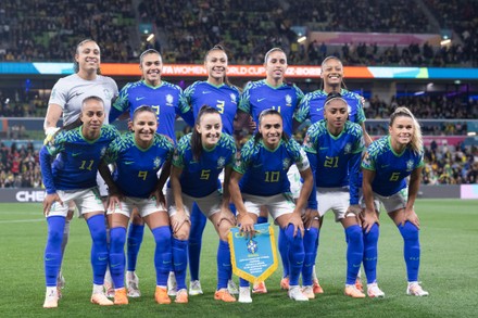 Brazil Players Pose Team Picture Prior Editorial Stock Photo - Stock Image