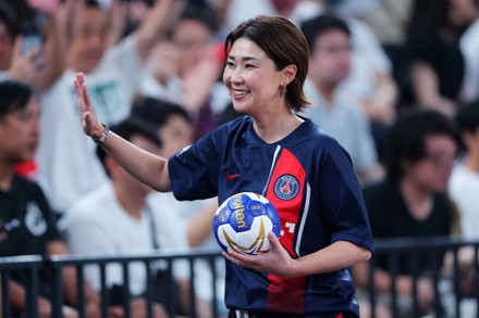 Miho Koga Handball Paris Saintgermain Handball 新闻传媒库存照片