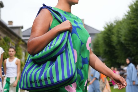 Model Walks Catwalk Marimekko Fashion Show Editorial Stock Photo