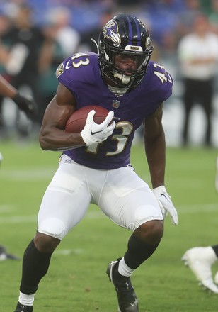 Baltimore Ravens Rb Justice Hill 43 Editorial Stock Photo - Stock Image