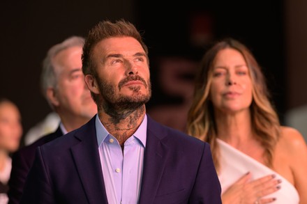 David Beckham before the Match Editorial Stock Image - Image of