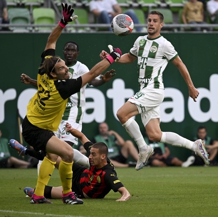 Players Ferencvarosi Tc Gather Prior Uefa Editorial Stock Photo - Stock  Image