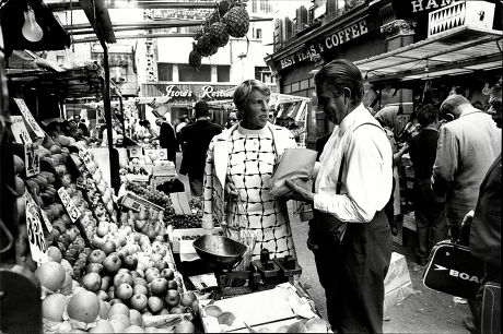 Tennis Player Ann Haydon Jones Buys Vegetables In The Rupert Street Market.