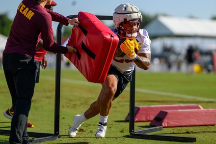 August 19th 2023: Washington Commanders running back Chris Rodriquez Jr. (23)  in drills during the Washington