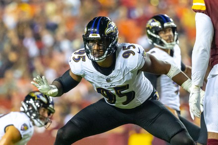 Landover, MD, USA - August 21, 2023 : Washington Commanders cornerback  Rachad Wildgoose (37) lines up during the preseason game between Baltimore  Ravens and the Washington Commanders in Landover, MD. Photographer: Cory