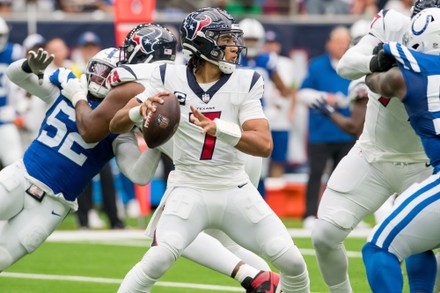 Houston, TX, USA. September 17, 2023: Houston Texans quarterback C.J.  Stroud (7) prepares for a play during a game between the Indianapolis Colts  and the Houston Texans in Houston, TX. Trask Smith/CSM